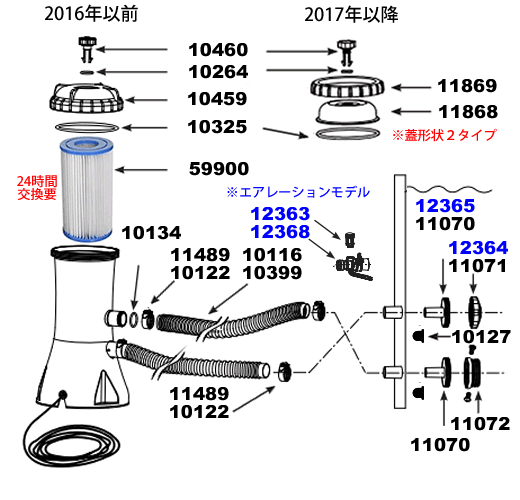 pool-j.com】家庭用大型プール専門販売店/INTEX社56637循環クリーンポンプ